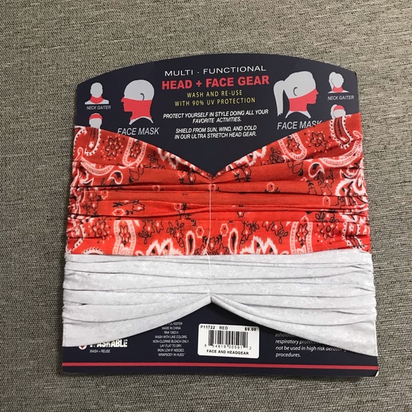 Face Mask Neck Gaiter Bandana - Picture 2 of 2